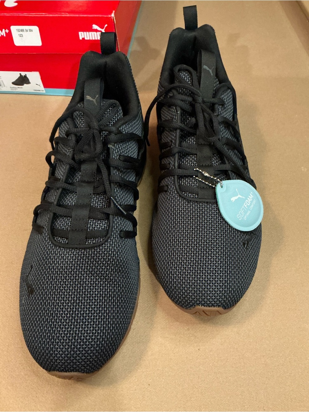 🔥 NEW Puma Axelion Mesh Black Men's Sneakers  Rare size 13